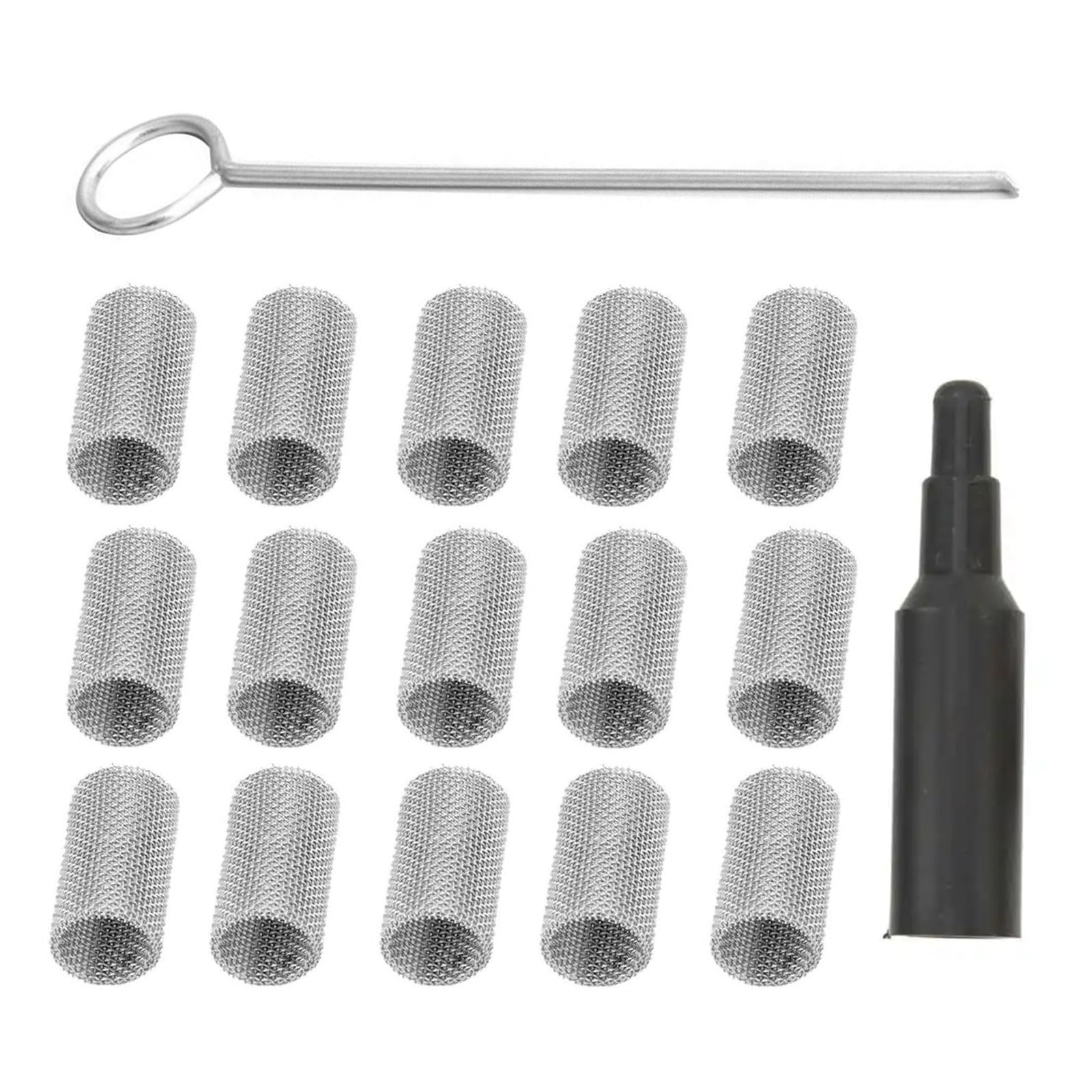 15 pezzi in acciaio inox bruciatore, filtro schermo in feltro mesh, pezzi di ricambio per riscaldamento a pavimento, filtro per auto Glow Pin Plug filtro a rete mini candele, filtro a rete volatile
