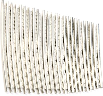 Guitar Fret Wires, 24Pcs White Copper Wire Guitar Replacement Parts Set Guitars Fretboard Wire for Fender/Gibson Replacement Accessories 2.7mm