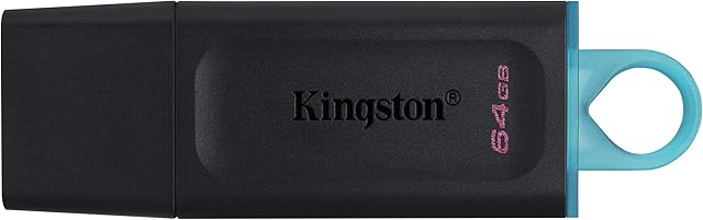 Kingston DataTraveler Exodia DTX/64GB Flash Drive USB 3.2 Gen 1 - with Protective Cap and Keyring in Multiple Colours