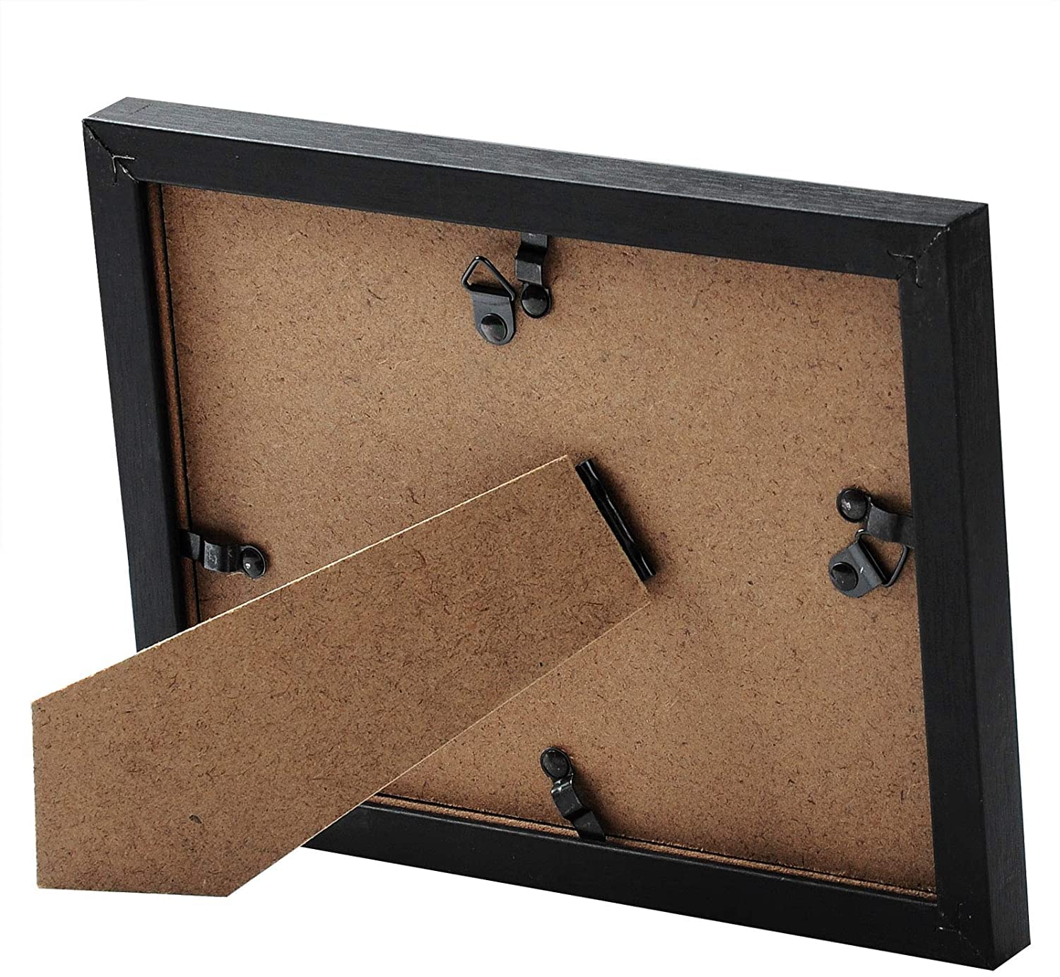 WOLTU Bilderrahmen 30x40, 10er set, MDF-Holz Fotorahmen mit Passepartout | Schwarz, Posterrahmen für Poster, Fotos, Puzzle, aufhängbar & aufstellbar, Collage-Wanddeko mit bruchsicherer PS-Platte
