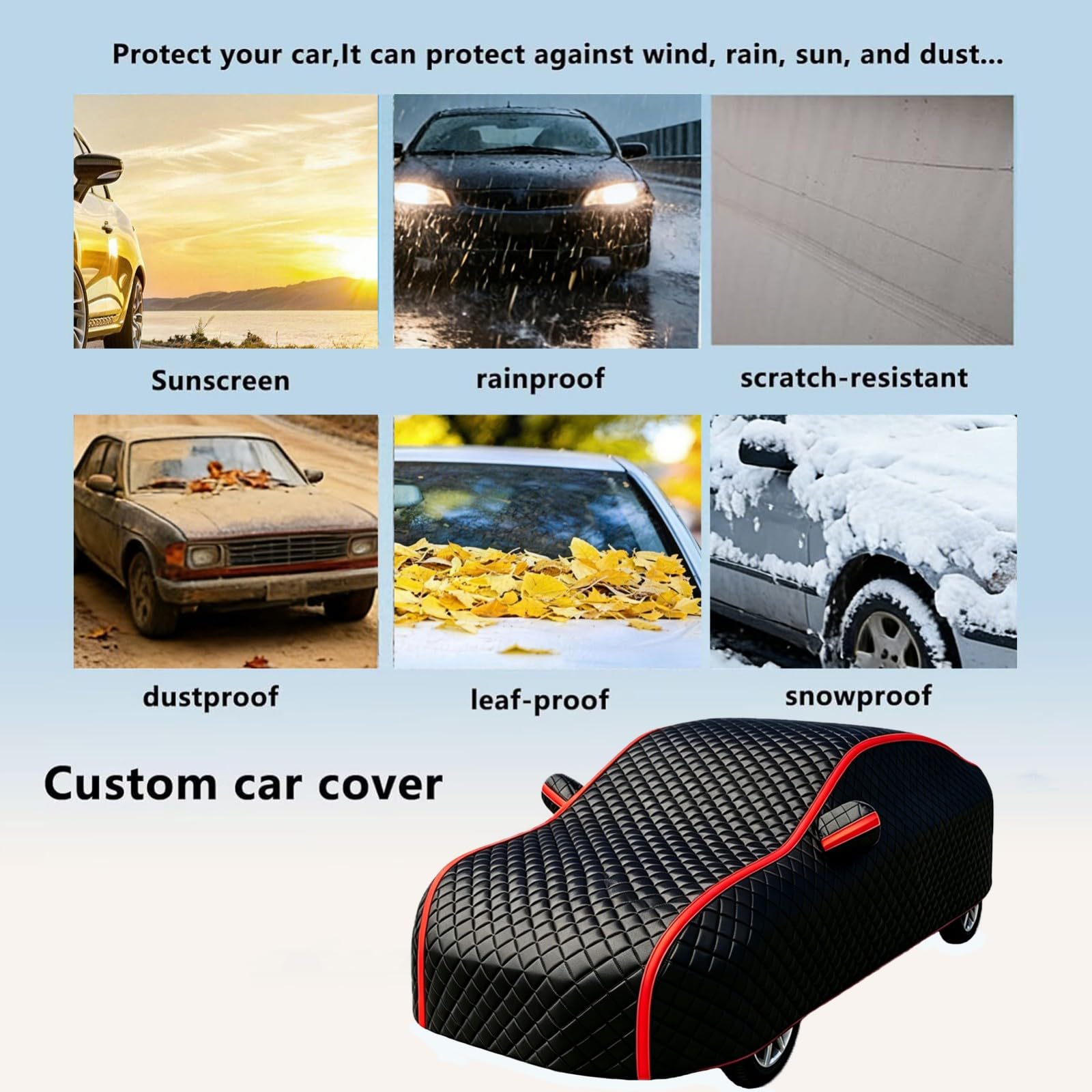 Bâche Voiture Anti-Grêle pour Dacia Duster 2023-2027 | Protection Contre La Grêle,Isolation Thermique,Protection Contre La Neige,Protection Contre Le Gel,Matériau épais écologique