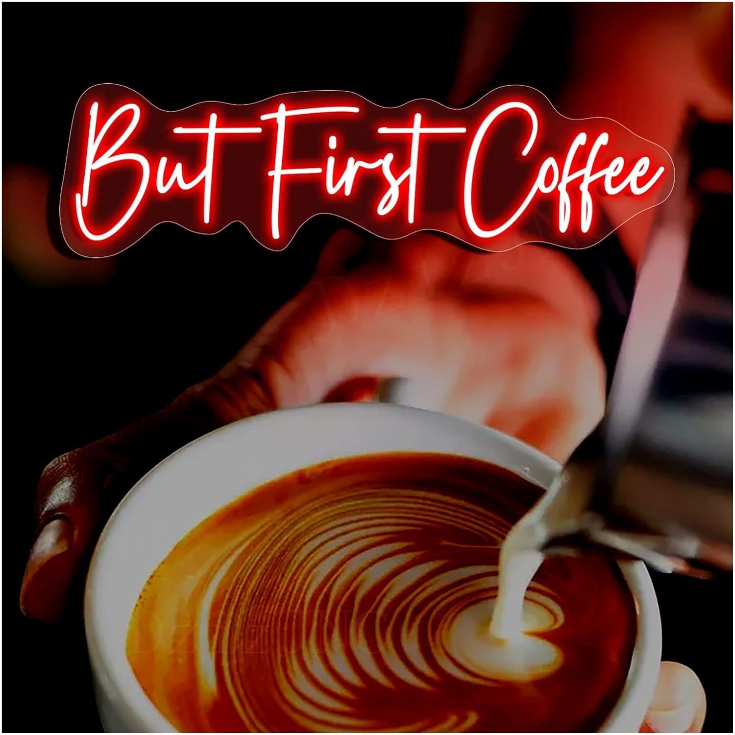 WaiDXn Handmade LED Neon Sign For Coffee Bar, Home, Room, Shop Wall Decoration (colour: Red, Size: 74x23cm(29x9in))