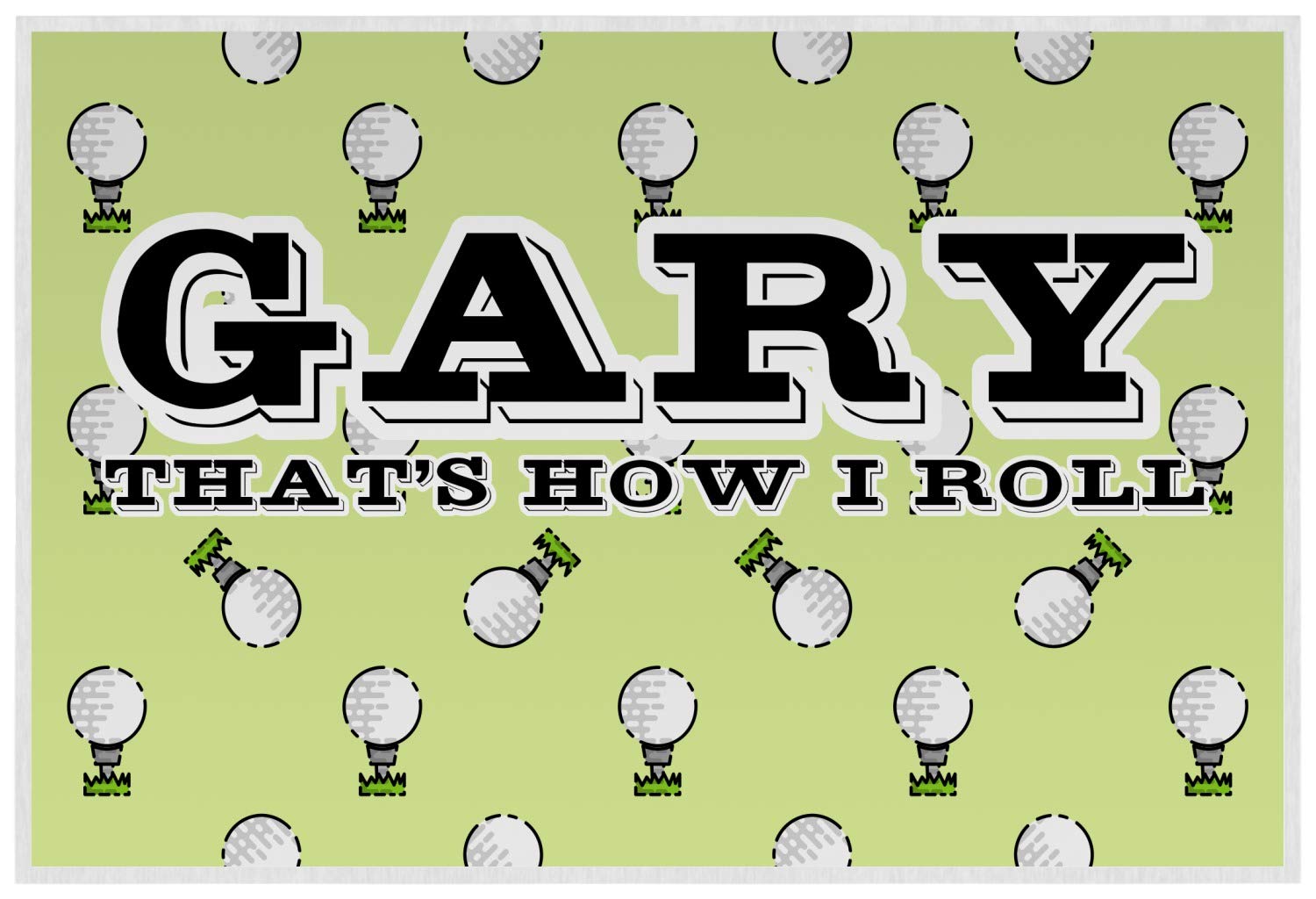 Personalized Golf Laminated Placemat w/Name or Text