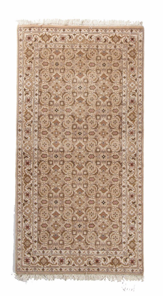 Tapis de course Indo Bidjar en laine pour réchauffer l'ambiance d'un couloir moderne 70x140
