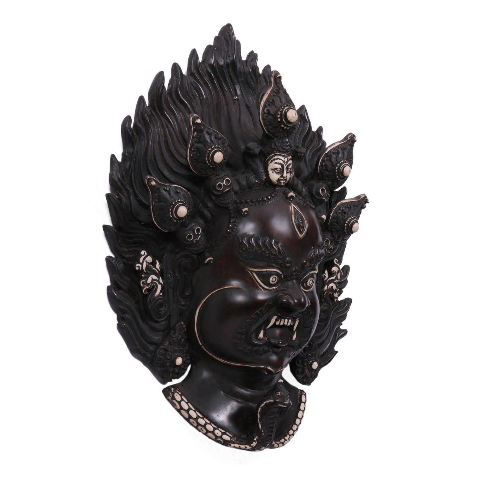 Amazon｜CraftVatika Mahakala Buddha壁マスクSesinチベット仏教彫刻 
