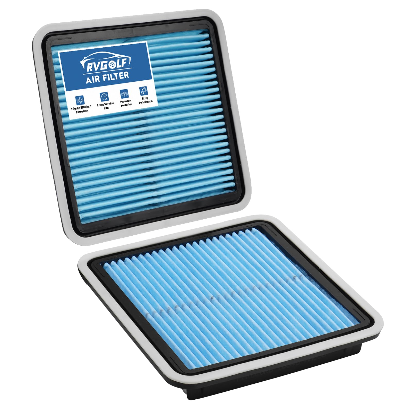 2PCS Engine Air Filter Fit for Subaru Outback 2005-2019, Forester 2009-2018, Impreza 2008-2016, Legacy 2005-2019, WRX 2013-2021 Air Filter Replacement Engine Filter Car Accessories# 16546AA090