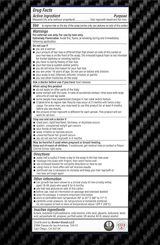 Miniatura 2 de Generic Tratamiento para la caída del cabello Minoxidil 5% Tratamiento Caida Del Cabello 2.0 fl oz, 2.2 Fl Oz (Paquete de 1)