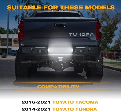 Miniatura 7 de POPMOTORZ Conjunto de luces LED de matrícula de repuesto con 18 SMD xenón blanco 6000K para T-oyotaTacoma 2016 2017 2018 2019 2020 2021 2022 2023 y