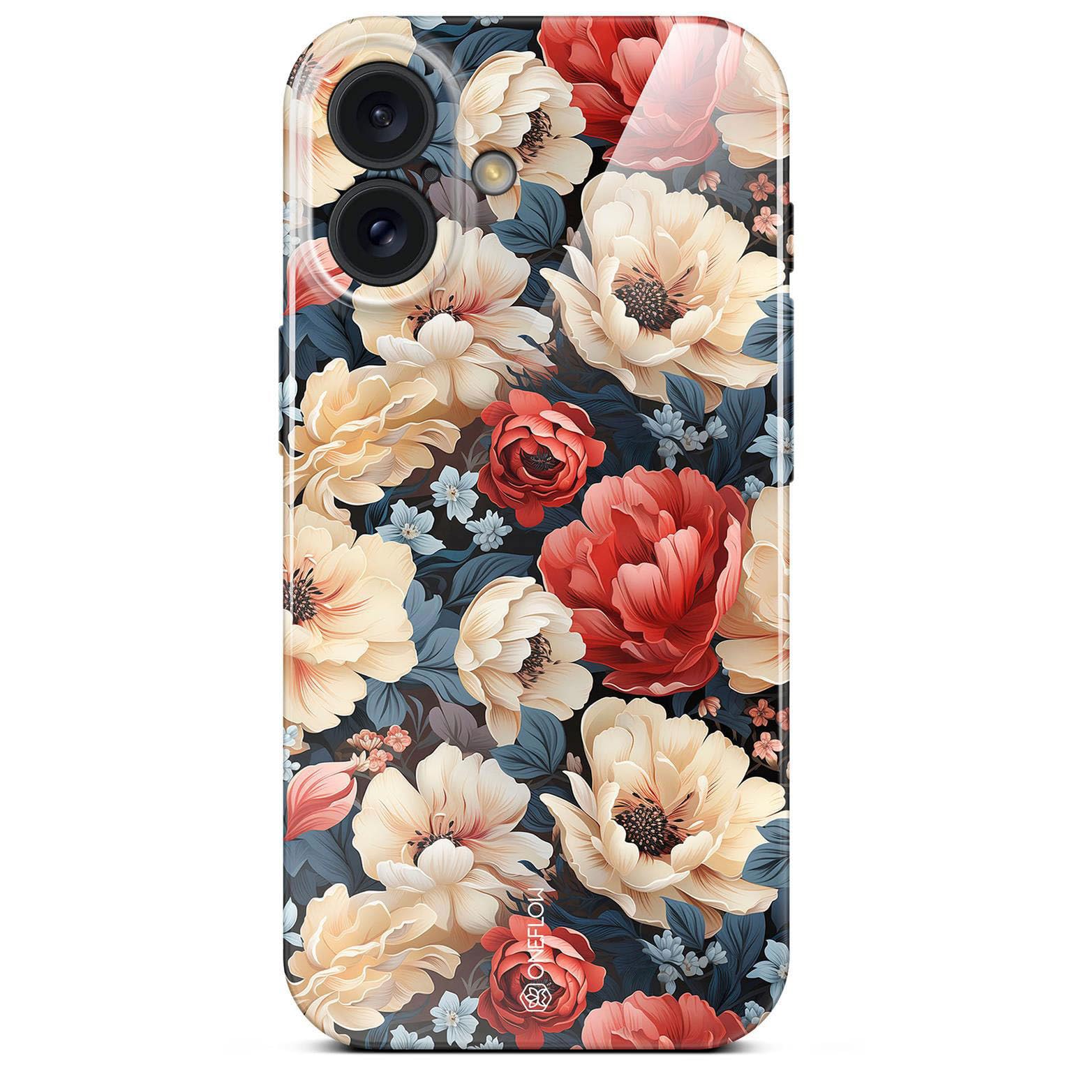 Coque fleurs pour iPhone 16 Plus protégeant l'objectif des rayures et salissures - 8