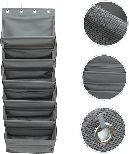 Miniatura 6 de Cabilock Organizador colgante de zapatos, bolsa organizadora de zapatos plegable sobre la puerta, zapatero para puerta de armario, ahorro de