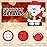 Birchio Christmas Santa Claus Pinatas Bundle with a Blindfold and Bat (Small Size 17x12.5x4 Inches), Holiday Theme Piata, Christmas Party Supplies, Xmas Piata, Party Decoration Games