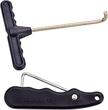 SUPERFINDINGS 1 STK. Schlittschuh Spitzenspanner PP Kunststoff Spanngriff Mit 1 STK. Haken Schwarz Sport Klapp Spitzenspanner Für Schlittschuhe Eiskunstlauf Stiefel