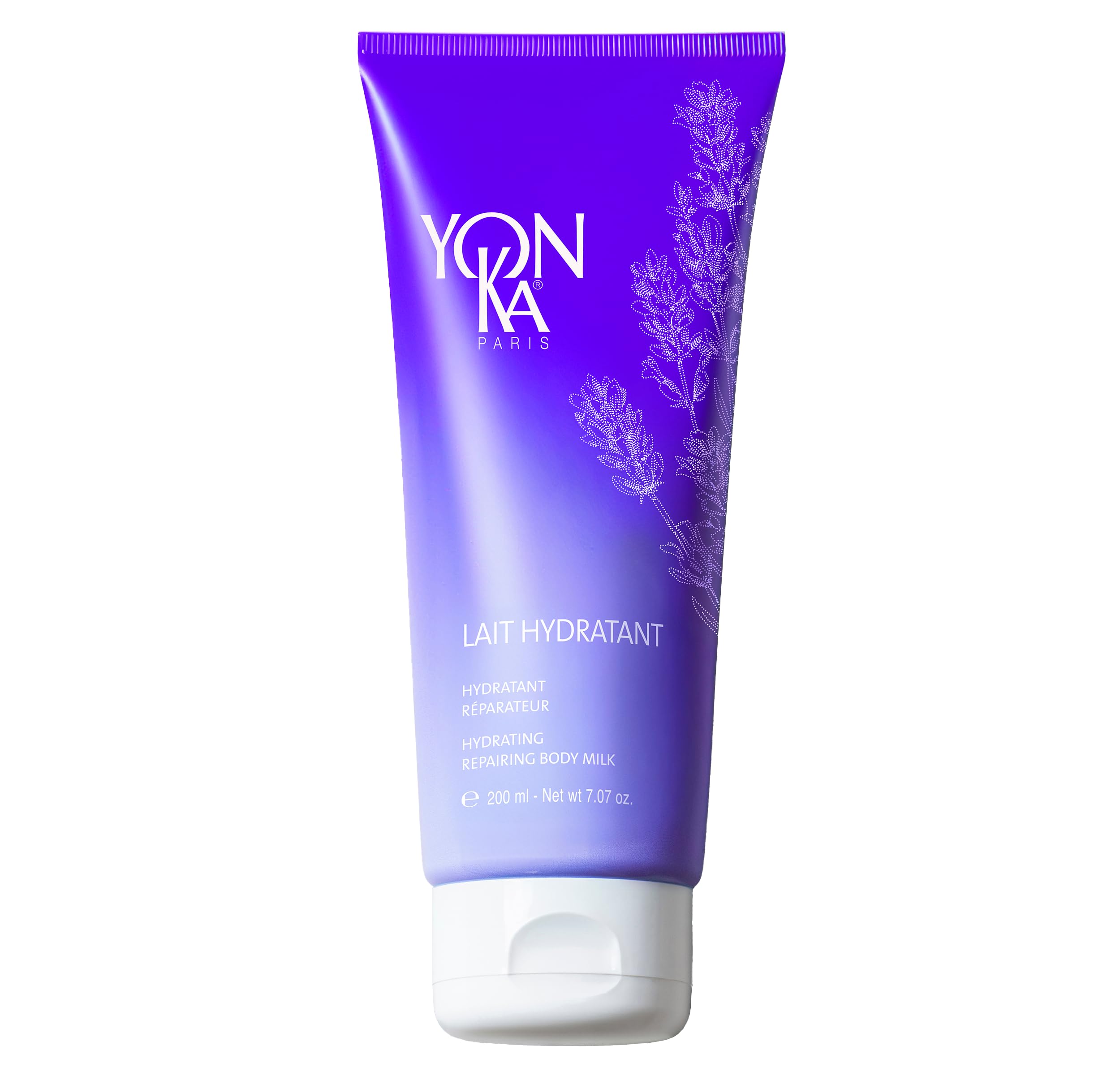 YonkaLait Hydratant - Regenerating and Hydrating Body Milk Enriched With Glycerin, Grapeseed, Sweet Almond Oil and Ginseng Extract (6.7 Ounces / 200 Milliliters)