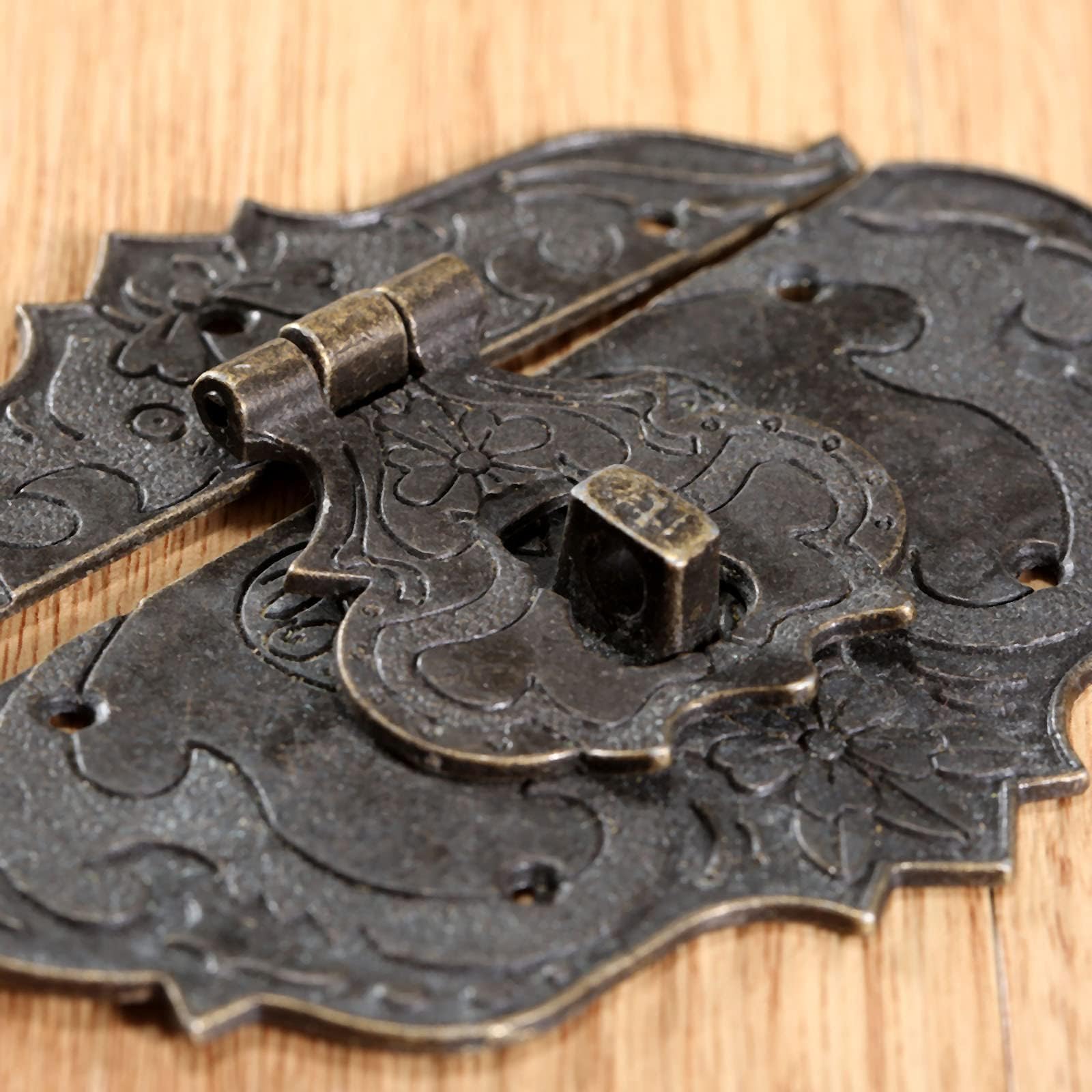 Antique Brass Hasps - Vintage Jewelry Box Decor -6