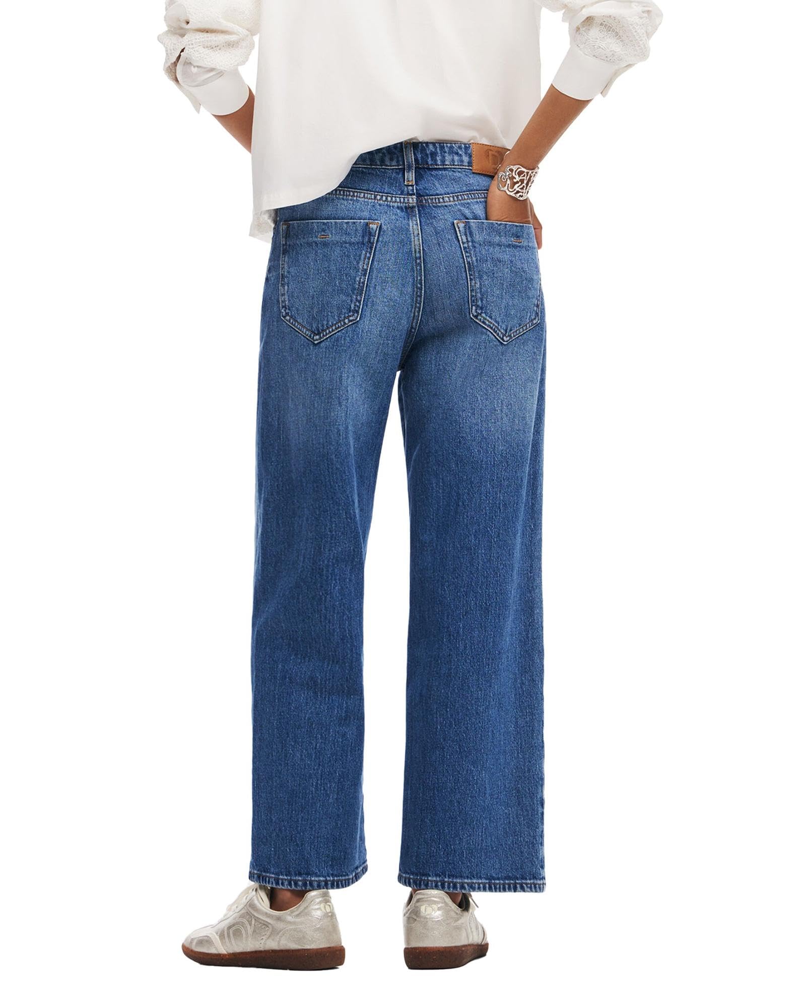 Desigual Damen Jeans Woman Denim Denim Long Trouser