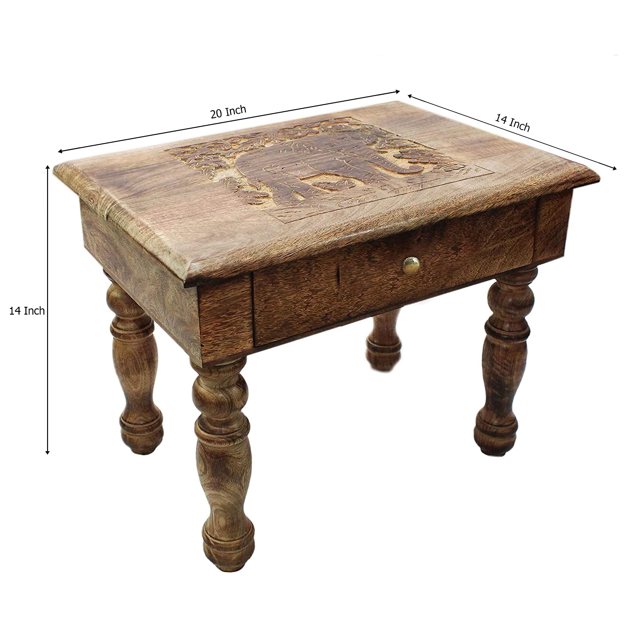 Amazon.co.jp: 木製ベッドサイドアクセントサイドテーブル