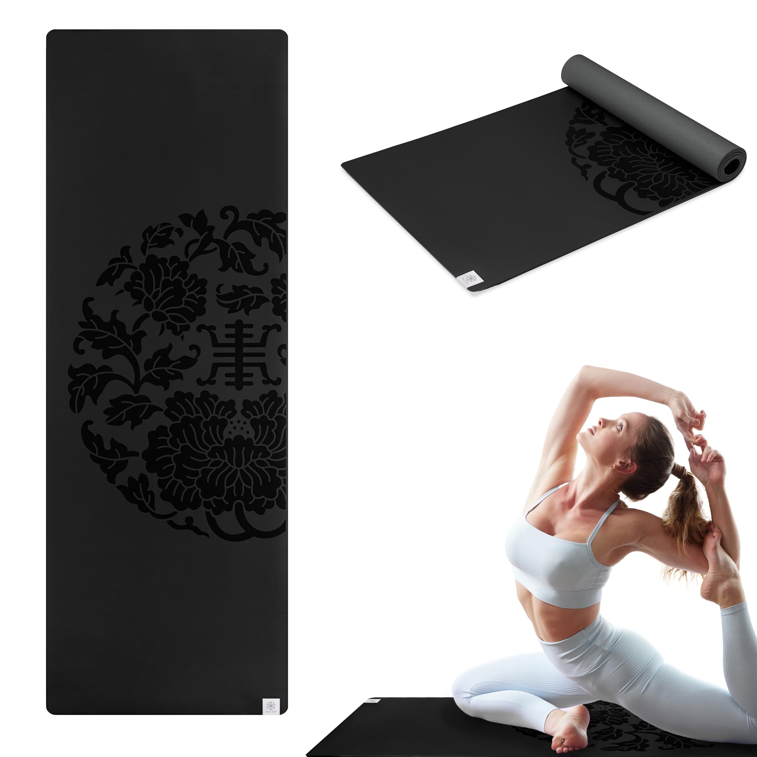 YOGA〜 Gaiam Longer/Wider Sol Dry-Grip Yoga Mat (5mm), Mats - Amazon Canada