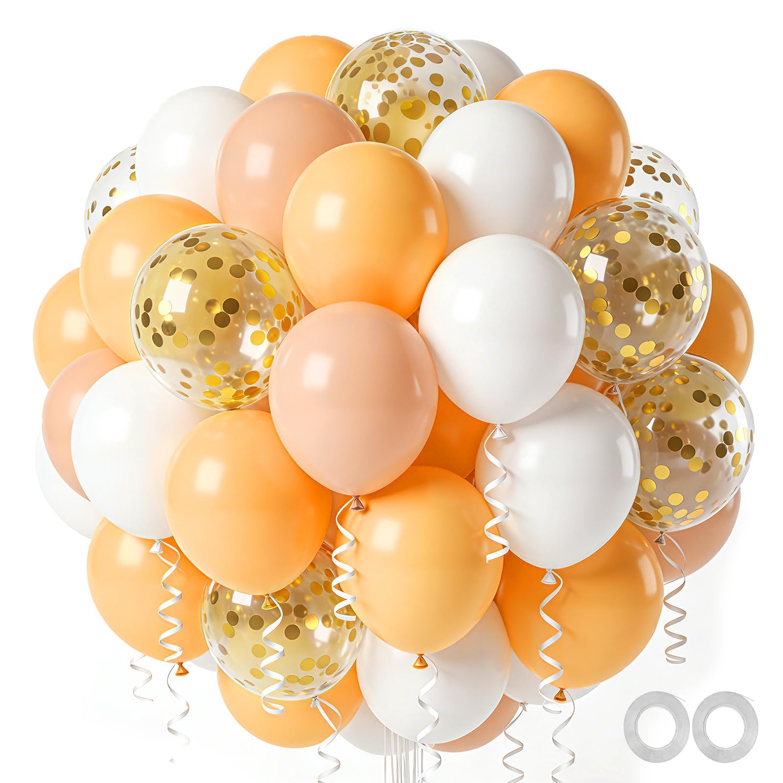JasGood Luftballons Geburtstags 60 Stück Helium Ballons für Geburtstagsdeko Hochzeit Taufe Abschluss Party Deko Babyparty Jugendweihe Verlobung,12Zoll