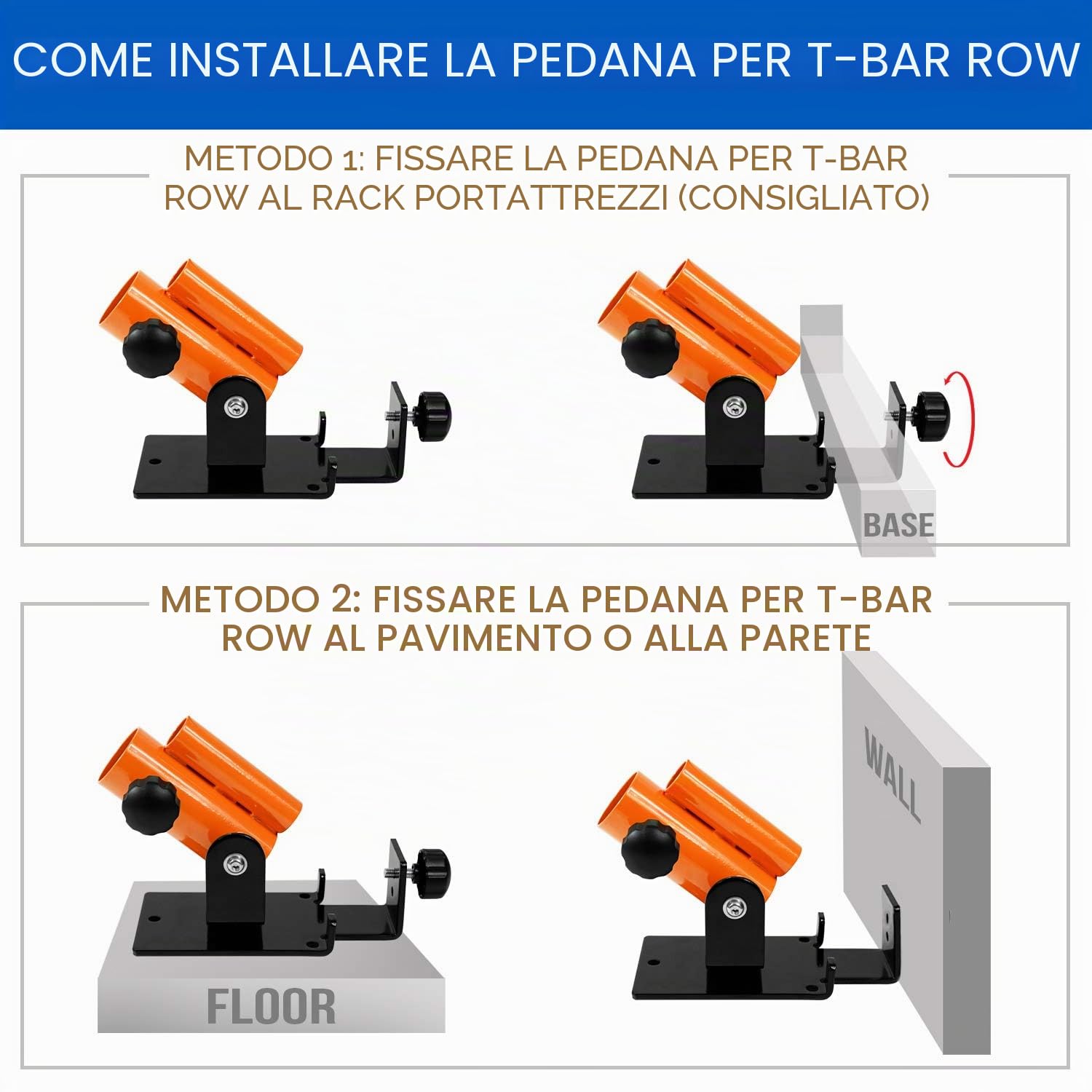 'Yes4All Deluxe T Bar Row Platform Landmine Attachments – Full 360° Swivel & Easy to Install – Fits 1'' Standard and 2'' Olympic Bars'