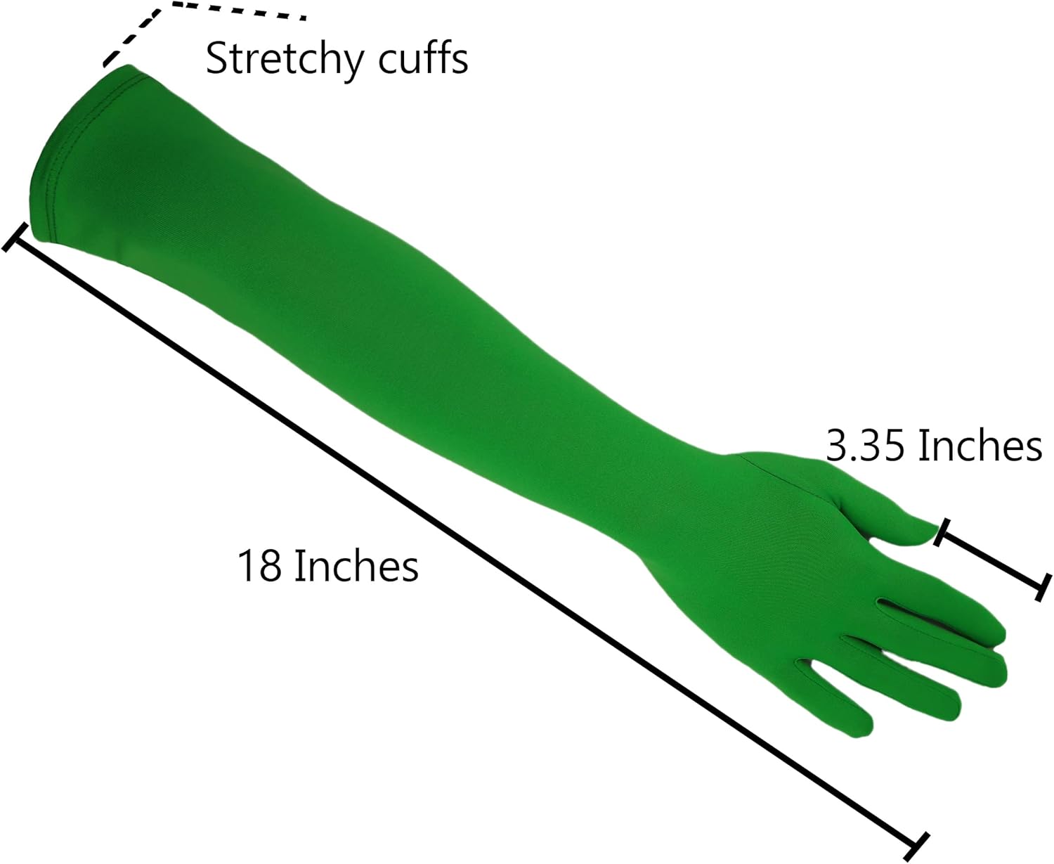 Men's and Women's Spandex Gloves Costume Halloween Cosplay Stretchy Long Gloves - Image 5