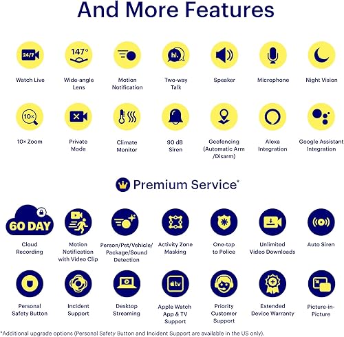 Miniatura 6 de Cámara de seguridad Canary View para interiores 1080p HD con lente gran angular | Monitoreo de alerta activado por movimiento. Alexa, iOS, Android