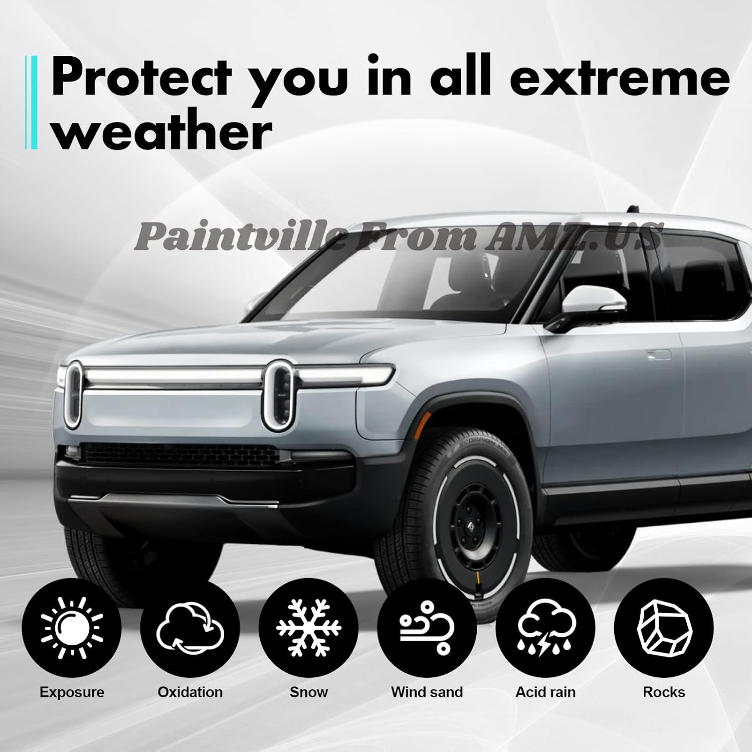 for Rivian R1T R1S 2021 2022 2023 2024 2025 PPF HD Clear Paint Protective Film Custom Fit Anti Scratch Self Healing Shield Guard Car Finishing Accessories for Headlight Fog Light
