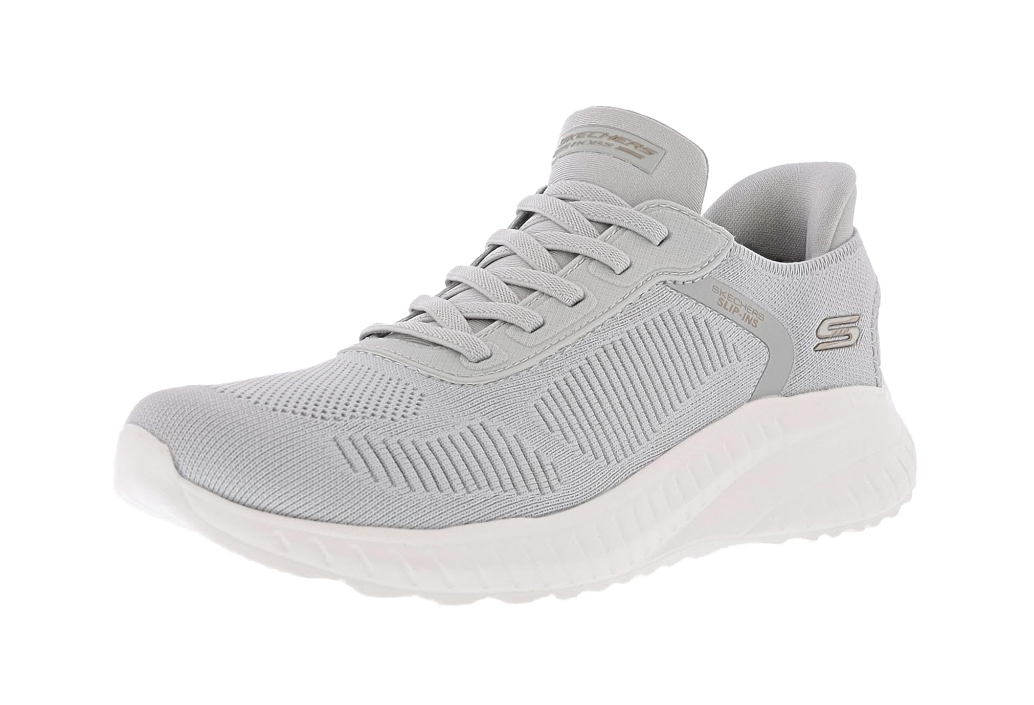 Skechers Damen BOBS Squad Chaos Schuhe, hellgrau, 38.5 EU