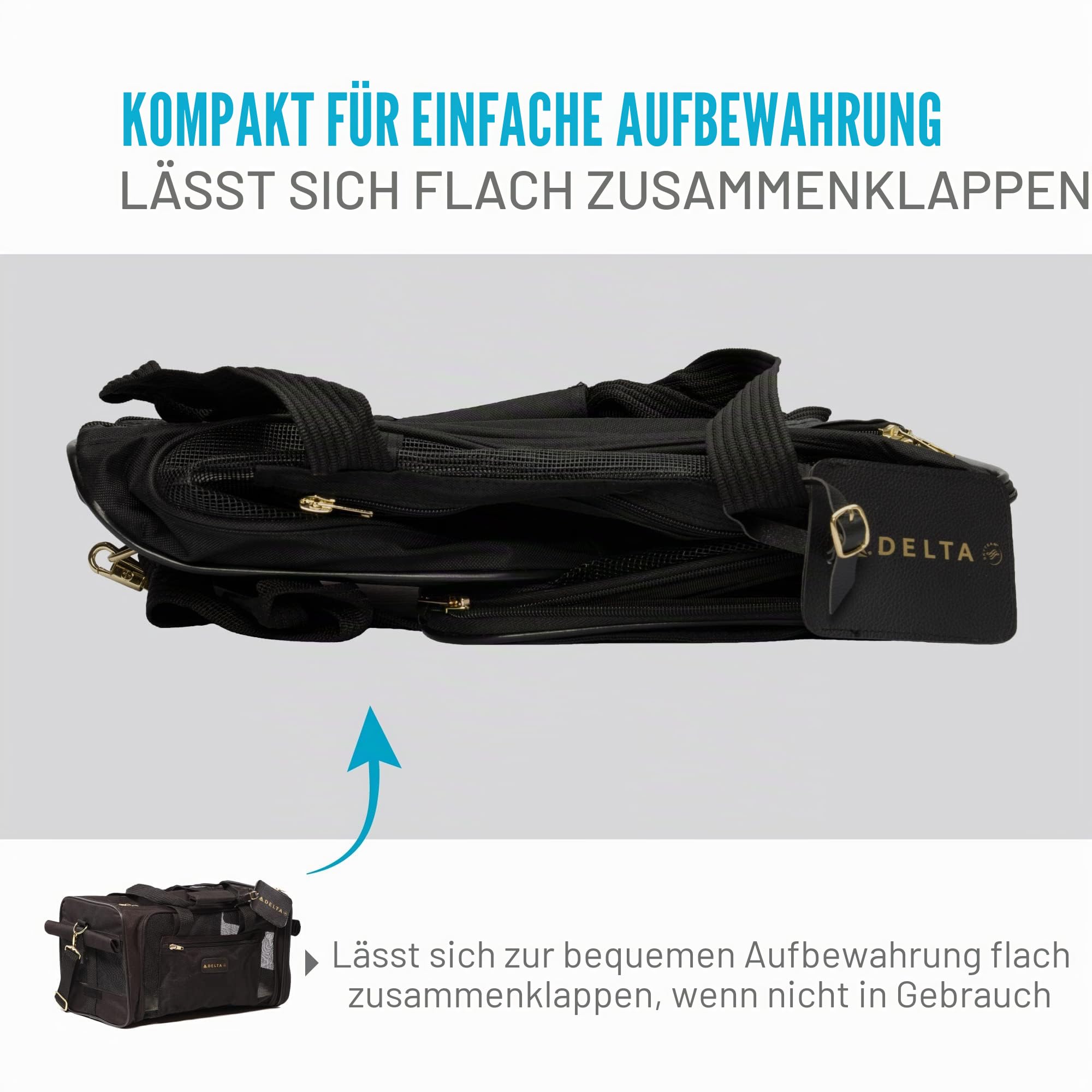 Sherpa Tragetasche für Haustiere, Schwarz