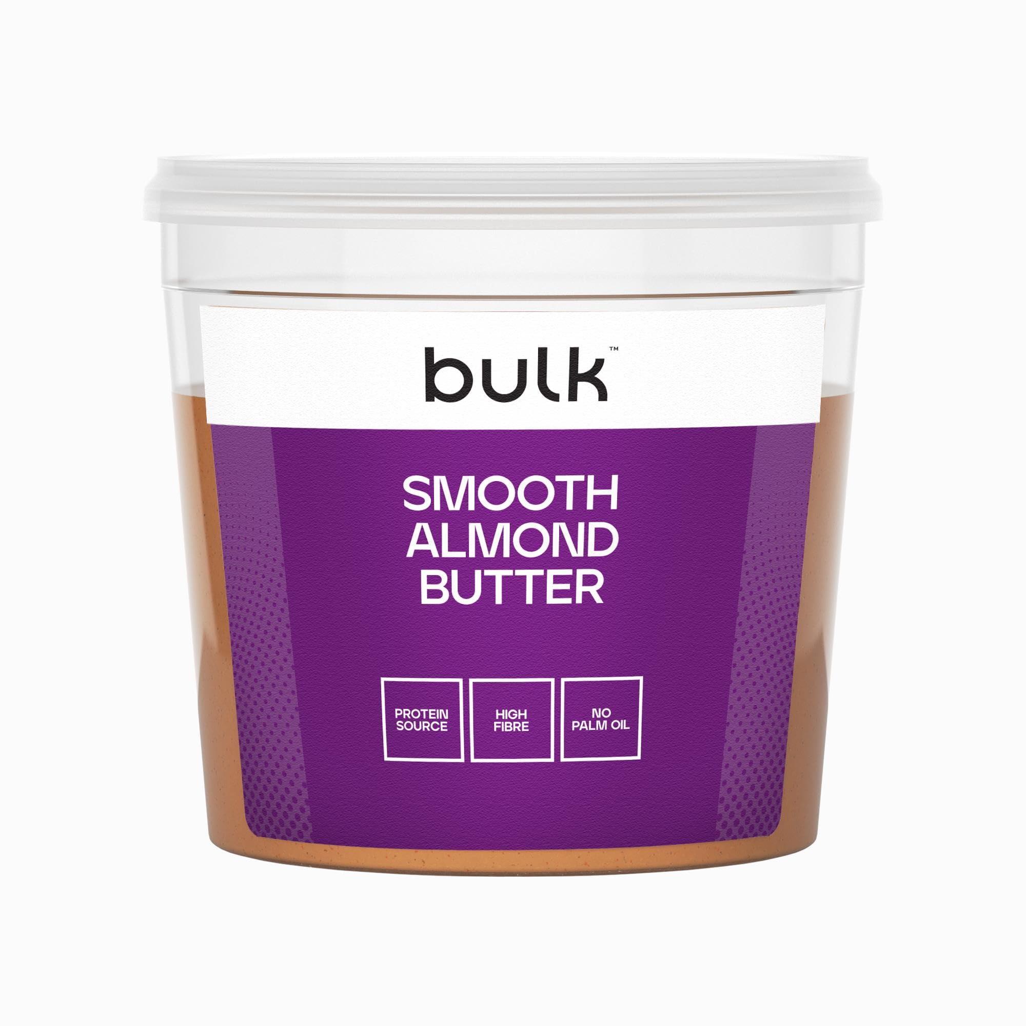 Bulk Powders Smooth Natural Almond Butter Tub, 1 Kg