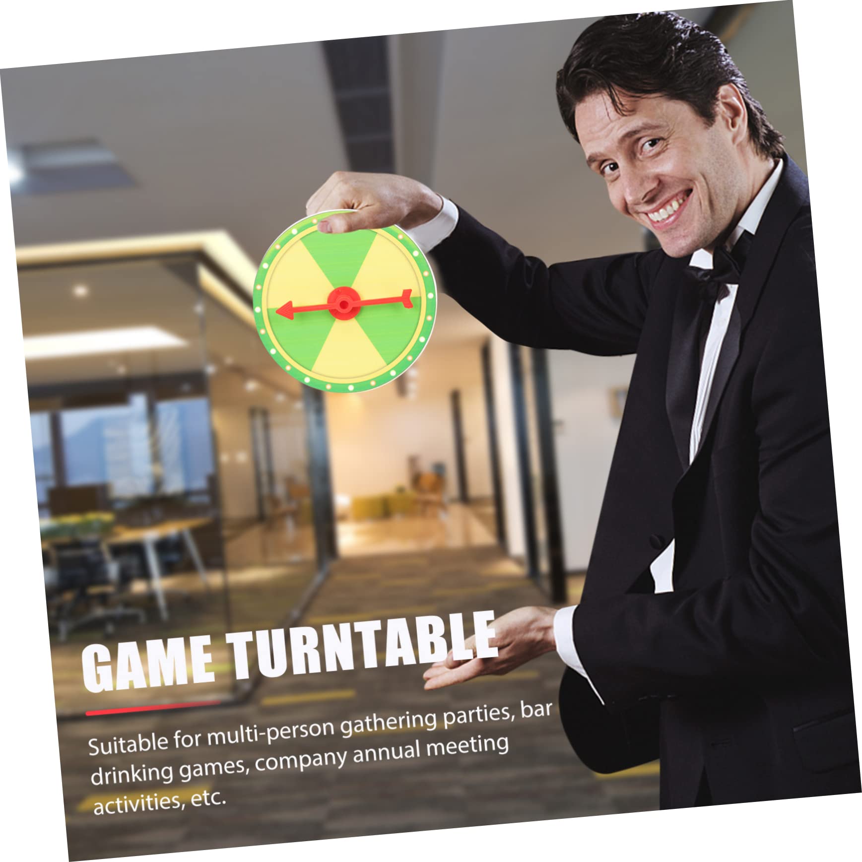 OFFSCH Game Prize Wheel Set Pcs Rotating Wheel of Fortune Party Game Props for Wedding Birthday