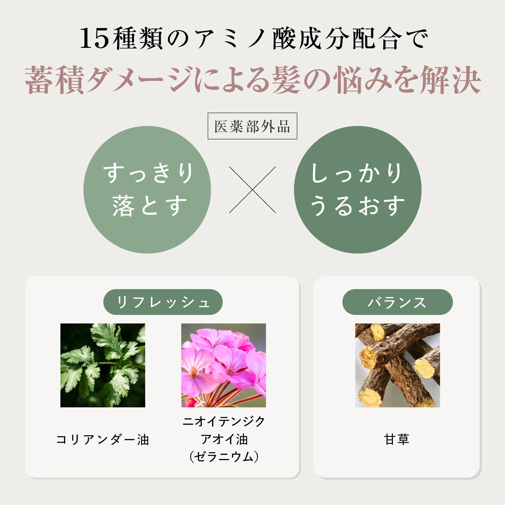Amazon | MOGANS (モーガンズ) 草花 (そうか) 薬用 アミノ酸シャンプー