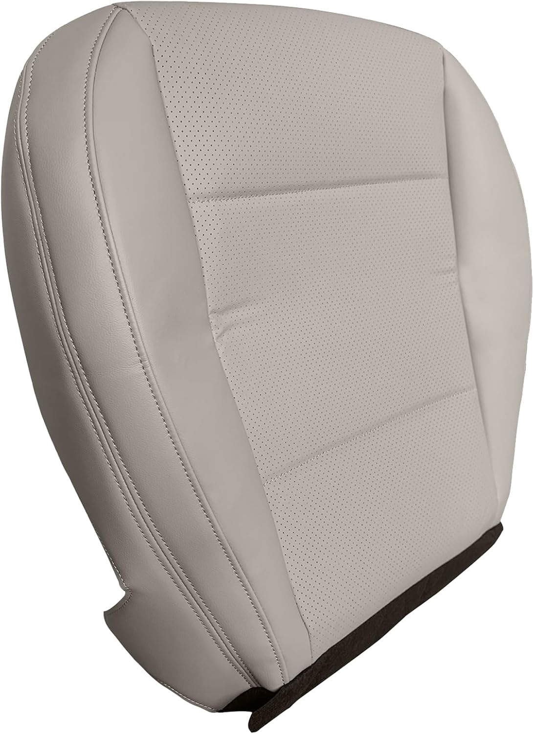 AUTOKAY Front Driver Seat Bottom Cushion Cover for Subaru Outback Legacy 2015-2019, Tan Perforated Leather