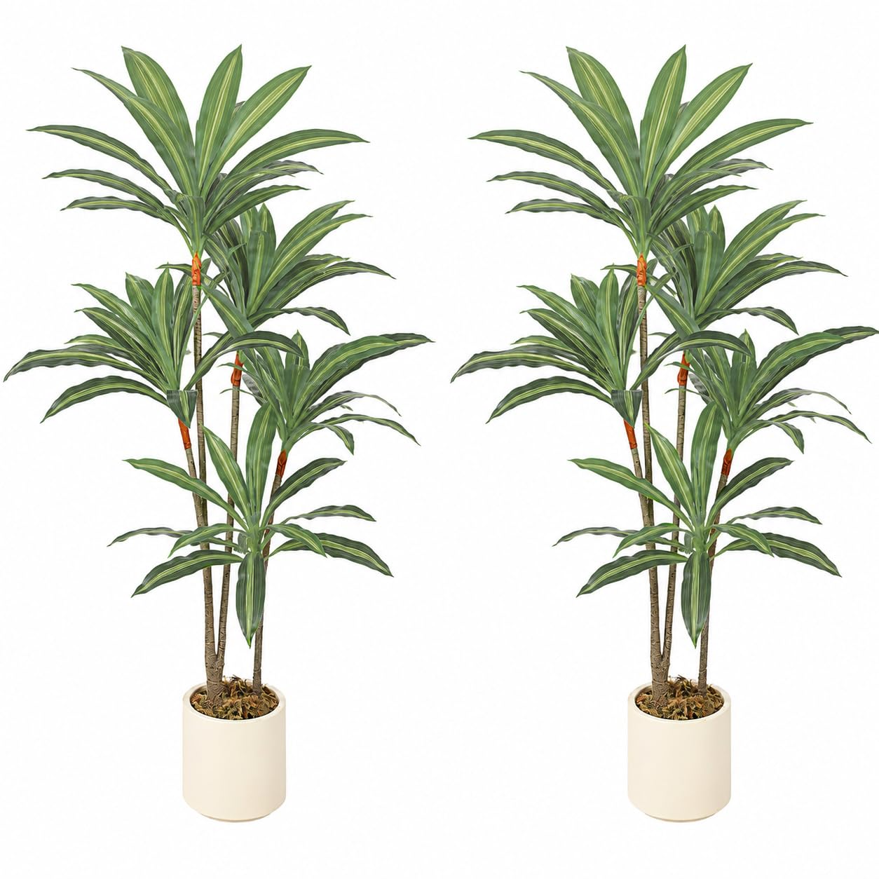 B&Q -  150Cm Lifelike Fake Tree With Bendable Trunks For Home DecorGreen