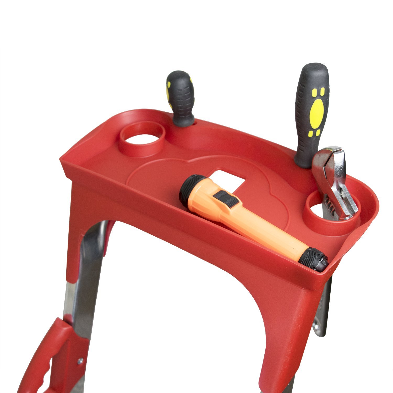 Abbey Aluminium Safety Platform Step Ladder with Handrail & Tool Tray 7