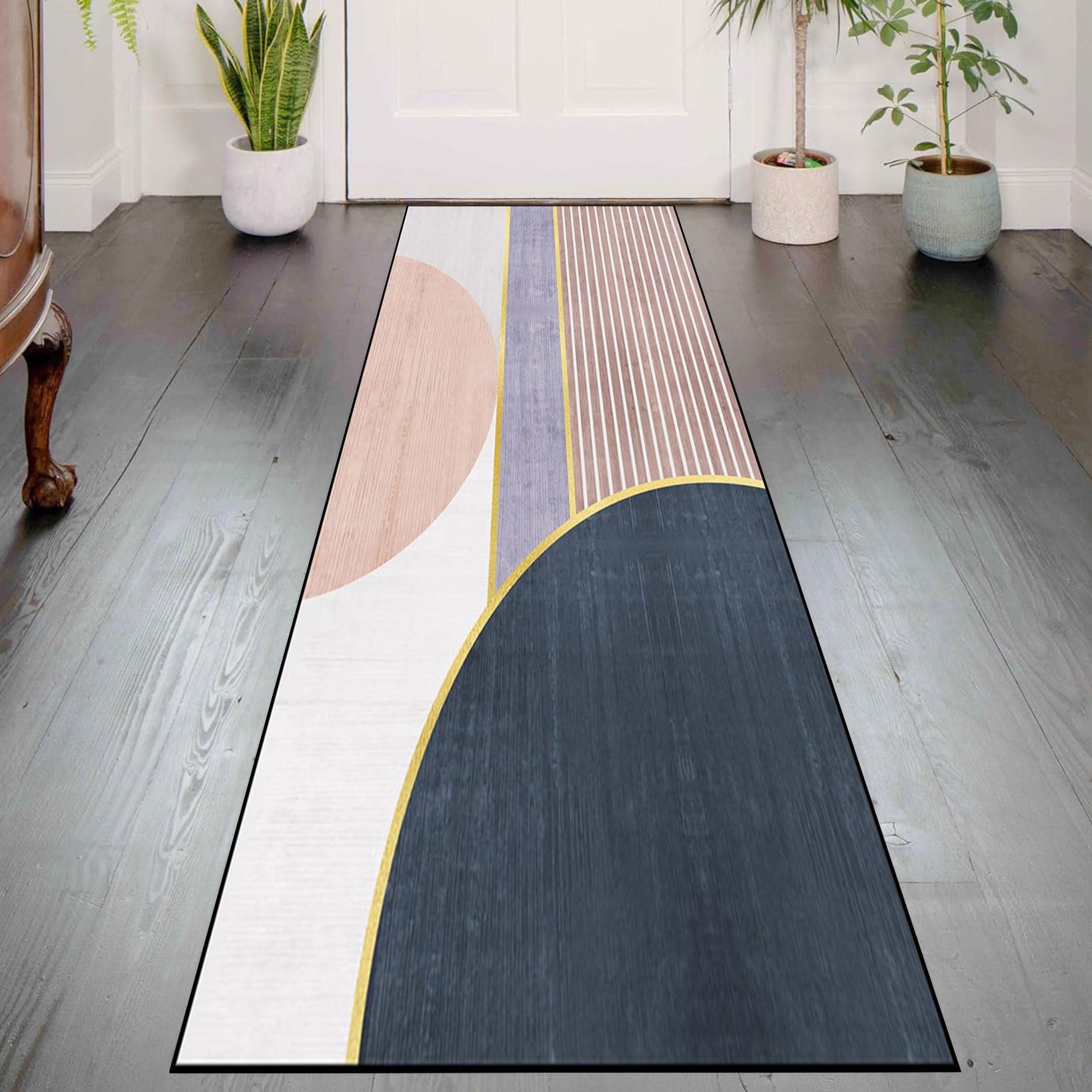 Alfombra de pasillo lavable de 80x230 cm que soluciona la limpieza en la cocina