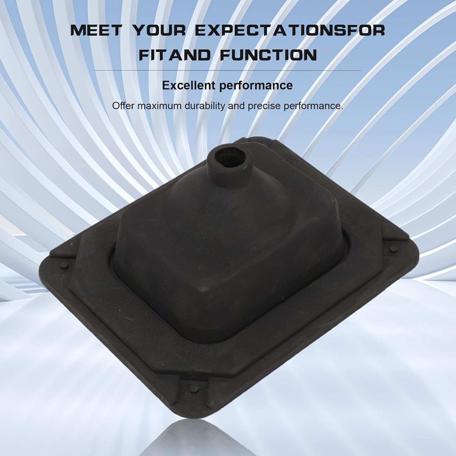 Manual Shifter Rubber Boot W/Mounting Bracket Compatible for F150 F250 F350 Bronco 1990 1991 1992 1993 1994 1995 1996 1997 Manual Transmission Gear Shifter Boot Replace F5TZ7277BA