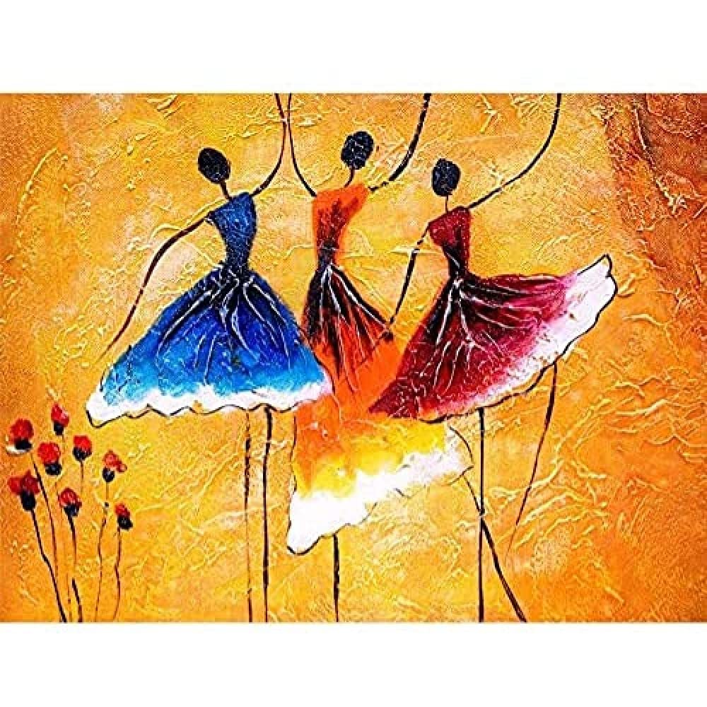 Ballet Dancers Painting Unframed Art Print Poster Wall Decor 12x16 inch