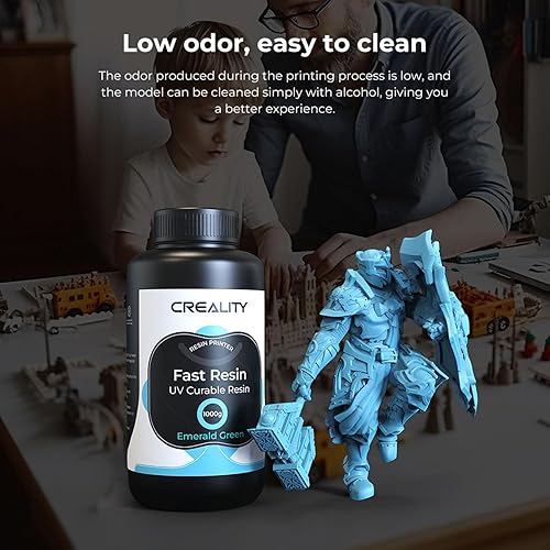 Miniatura 4 de Creality Resina 8K para Halot-Mage, resina de impresora 3D de 2.2 lbs (2.2 libras) de alta precisión para impresión 3D LCD de 8K10K12K Resina de