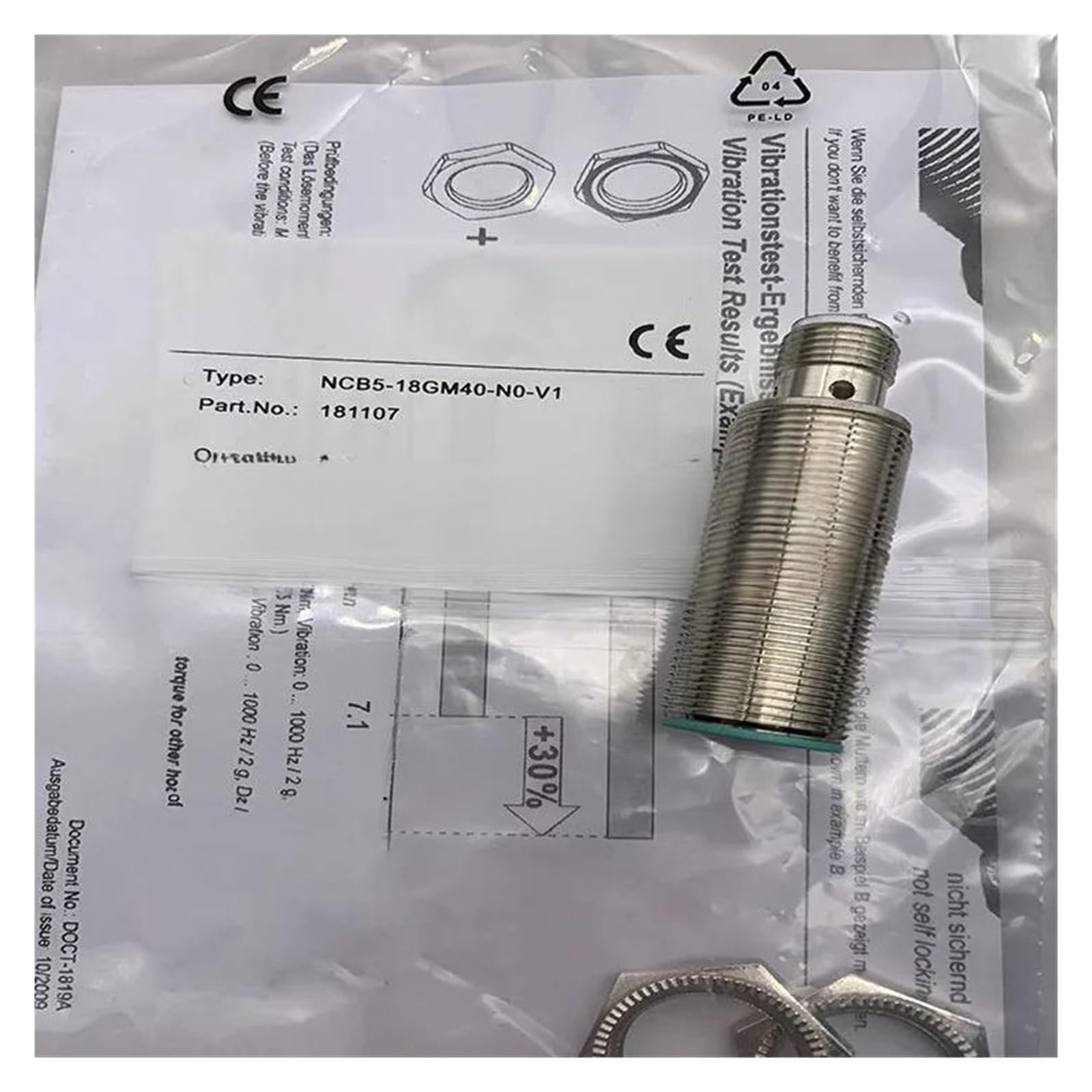 NACODLUL NCB8-18GM40-N0-V1 NCB5-18GM40-NO-V1 NCB15-30GM60-ZO-V1 NCB2-12GM40-Z1-V1 NCB2-12GM40-Z0-V1 sensor(NCB2-12GM40-Z0-V1)