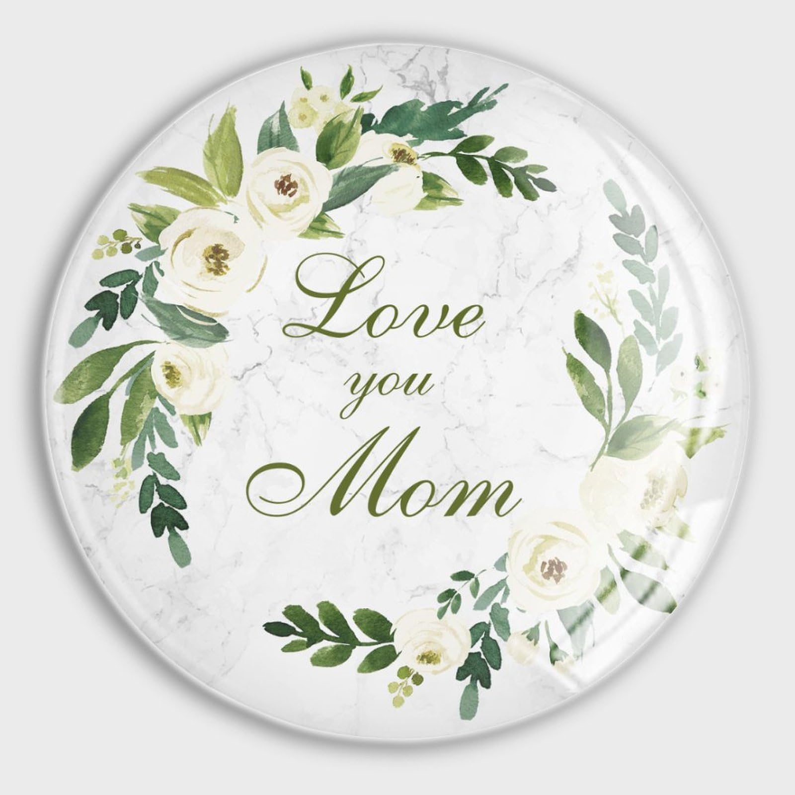 Aimants puissants en verre avec message d'amour maternel pour décoration de maison