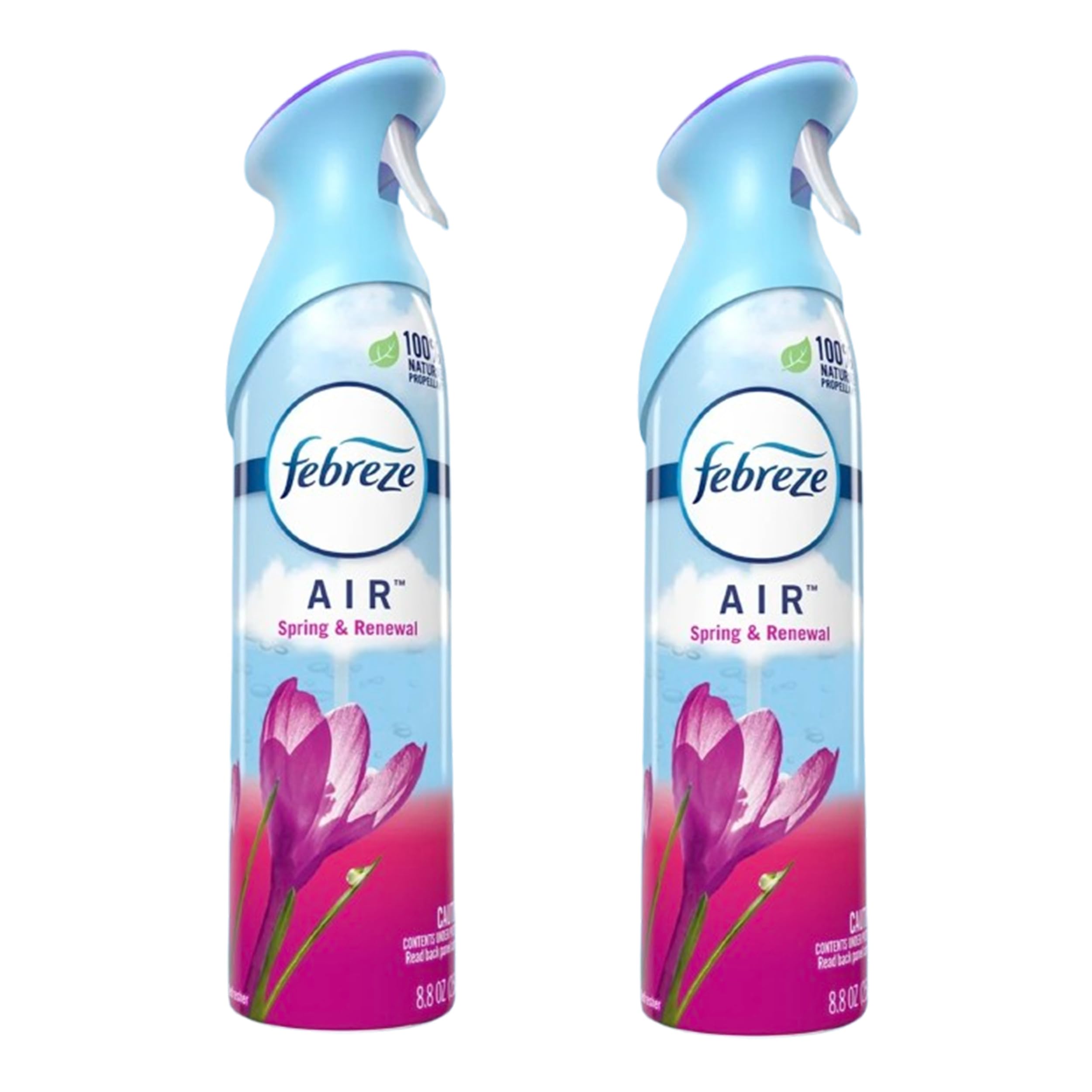 Febreze Odor-Fighting Air Freshener, Spring & Renewal, 8.8 oz each, 2 Packs
