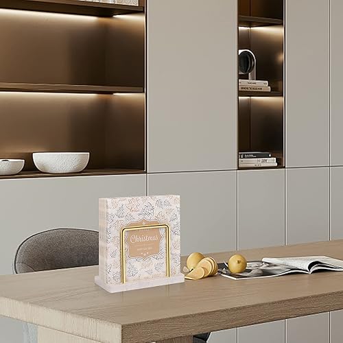 Miniatura 7 de Livabber Servilletero, Almacenamiento de Servilletas de Metal Moderno Dispensador de Papel Tisú Independiente para Mesa y Encimera de Cocina (Base