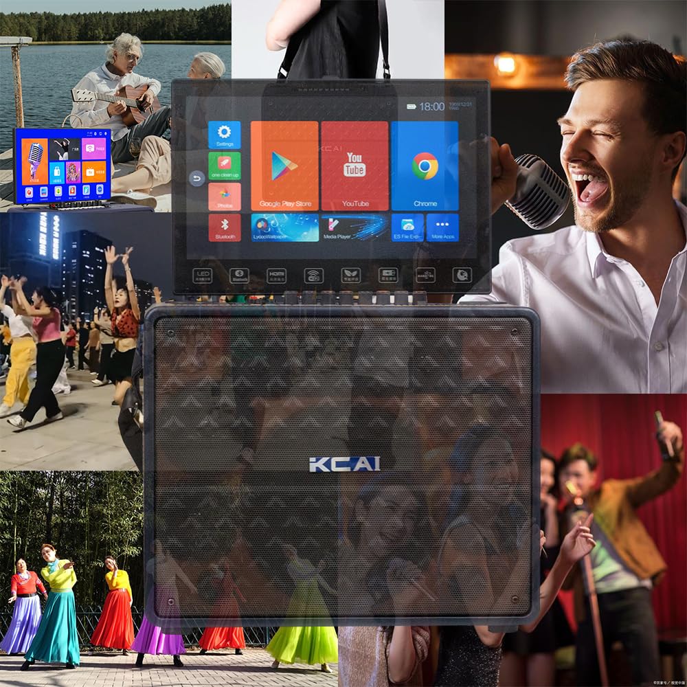 Outdoor Square Dance, Family Karaoke, Sound Set, Family Gathering, Outdoor Party, KTV with Touch Screen, Singing and Singing Machine