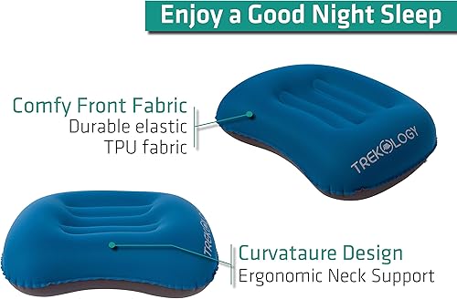 Miniatura 4 de Hamaca cómoda almohada de campamento almohada inflable para campamento almohadas para dormir almohada de mochilero almohada de senderismo almohada