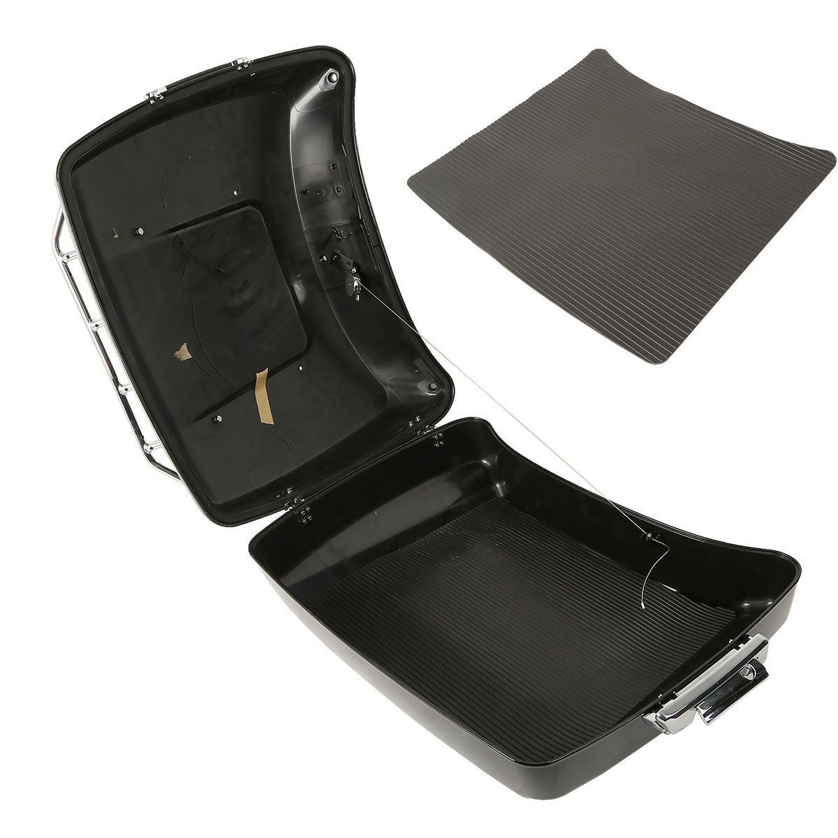 XMT-MOTO Black PVC Mat Insert Tour pack Pack Trunk For Harley Touring Models FLT, FLHT, FLHTCU, FLHRC, Road King, Road Glide, Street Glide, Electra Glide, Ultra-Classic 2014-2023