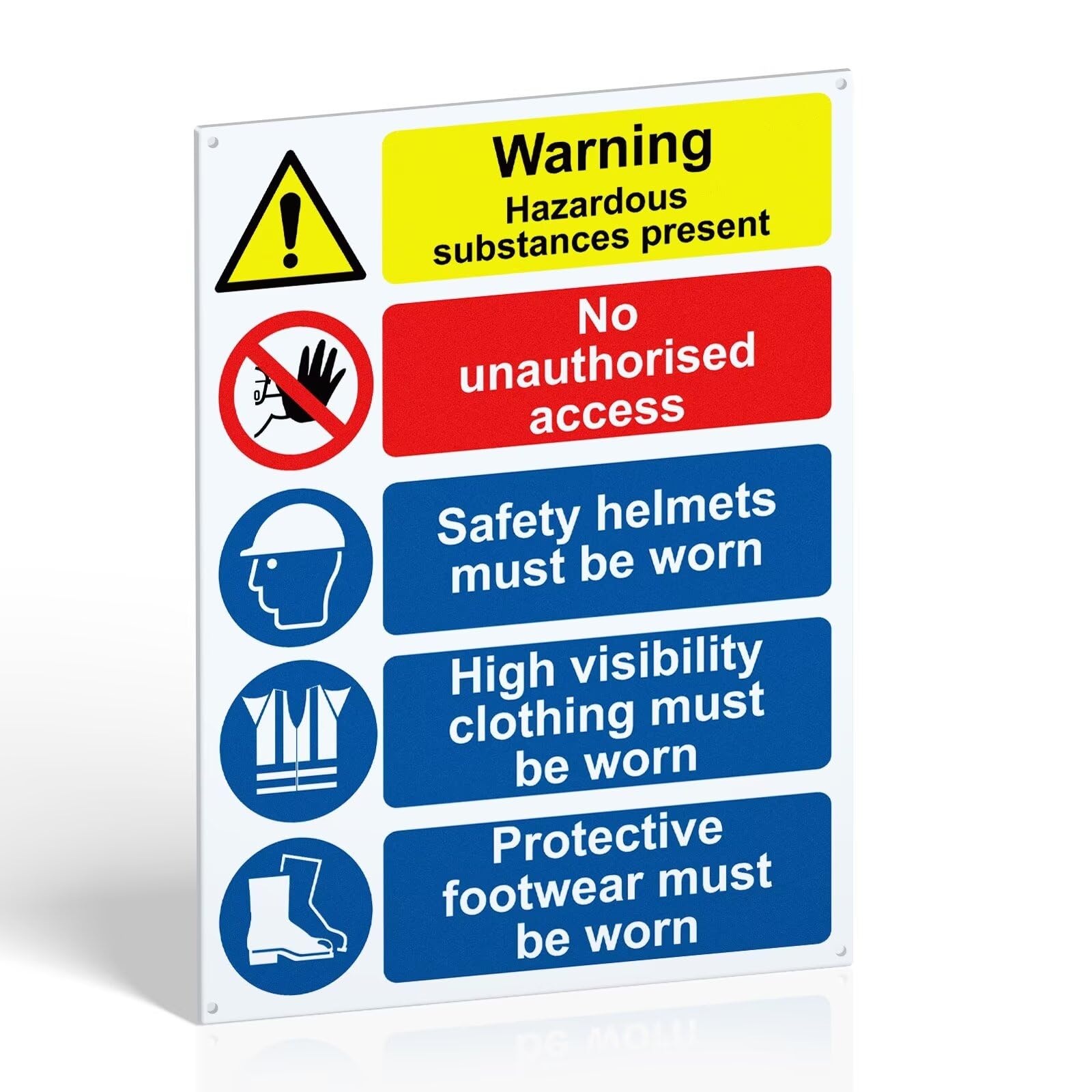 Construction Site Health And Safety Signs Metal / Plastic Boards & Stickers - UK - View #7