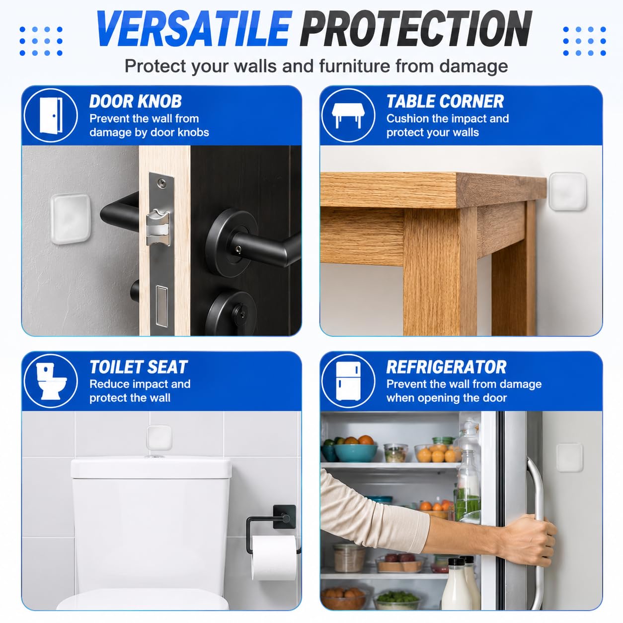Silicone Door Stoppers - Wall Protection -4