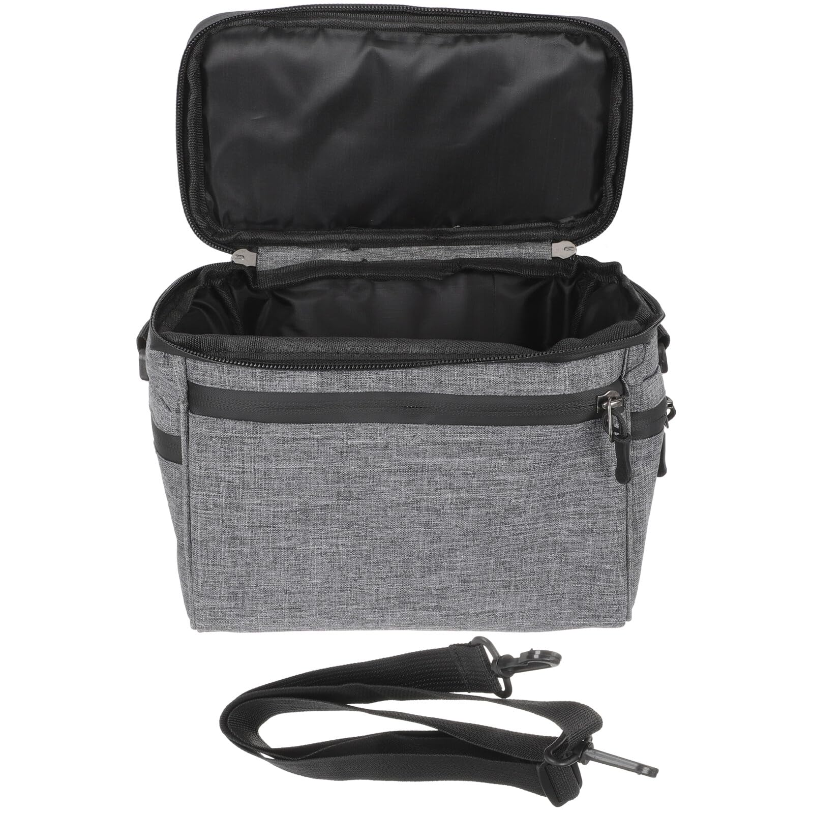 Cabilock Bolsa para Manillar de Bicicleta de Lona, Bolsa Delantera Simple, Aislada, para Bicicleta Eléctrica y Carretera, Adecuado para Herramientas y Baterías