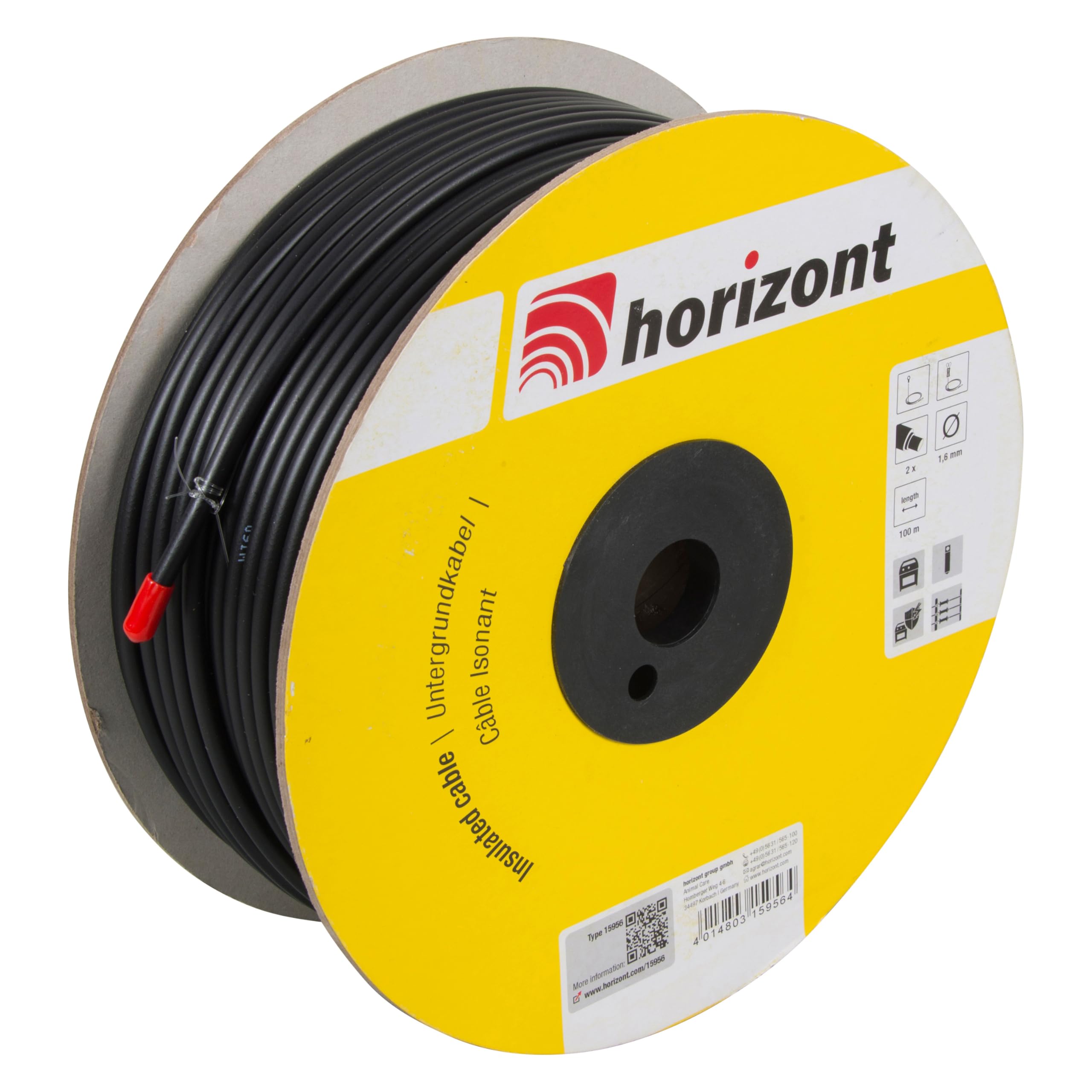 Horizont Cable subterráneo 1,60 mm X, 100 M-Spool