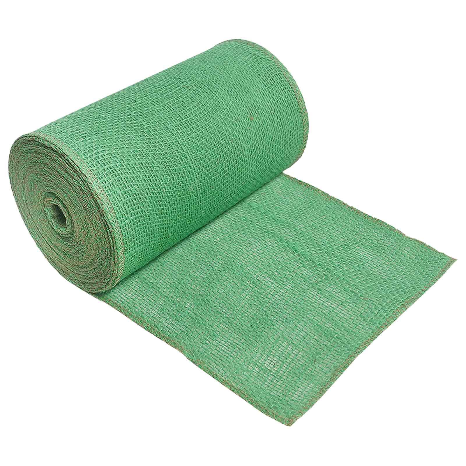 Tela de yute verde para decoración de bodas rústicas y eventos DIY